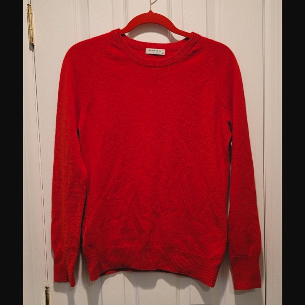 Equipment red cashmere sweater